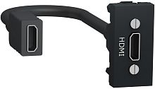 Розетка HDMI без рамки Schneider Electric Unica Modular 1-м. 1 мод. антрацит картинка